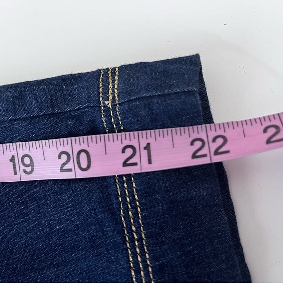 Susan Graver Style Indigo Blue Crop Wide Leg Pants - Picture 15 of 16